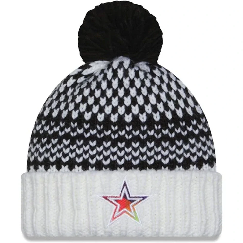 NEW! New‎ Era Women's Black/White Dallas Cowboys Knit Hat